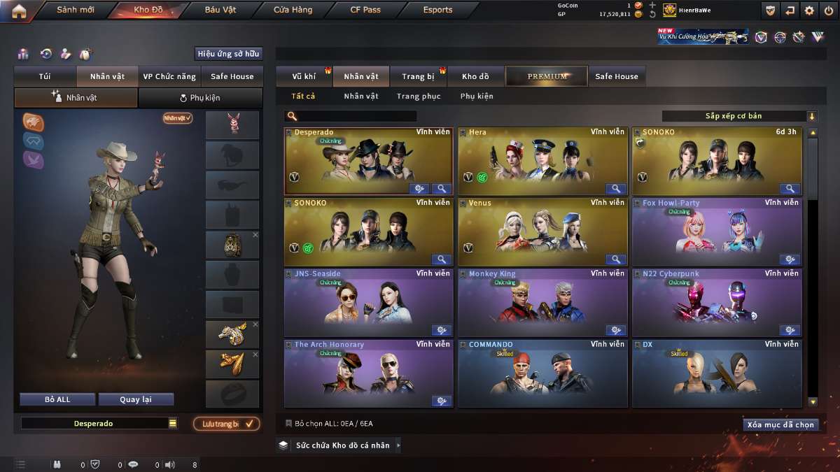 shop acc cf uy tin gia re